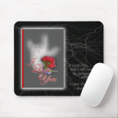Tapis De Souris Je t'aime (Avec souris)