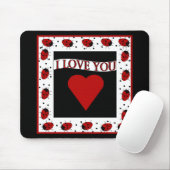 Tapis De Souris Je T'Aime, Ladybugs (Avec souris)