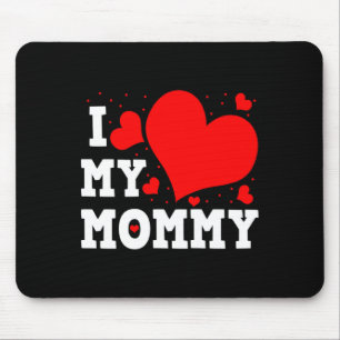 Tapis De Souris Je T'aime Maman Saint-Valentin Famille Tenue Assor