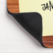 Tapis De Souris Je T'Aime Note Sur Le Bois (Coin)