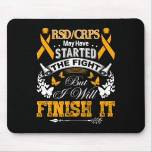 Tapis De Souris Je Terminerai La Sensibilisation À La Drs Des Crps