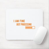 Tapis De Souris Je Vais Juste Traiter Sticker (Avec souris)