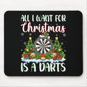 Tapis De Souris Je Veux Pour Noël Est Un Feu De Noël Lumières Arbr