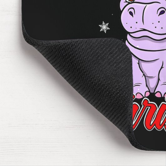 Tapis De Souris Je Veux Un Hippopotame Pour Un Hippopotame De Noël (Coin)