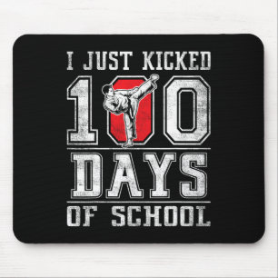 Tapis De Souris Je viens de botter 100 jours de karaté scolaire Jo