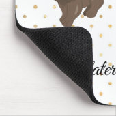 Tapis De Souris Je viens peut-être plus tard chat Polka Dot Mouse  (Coin)