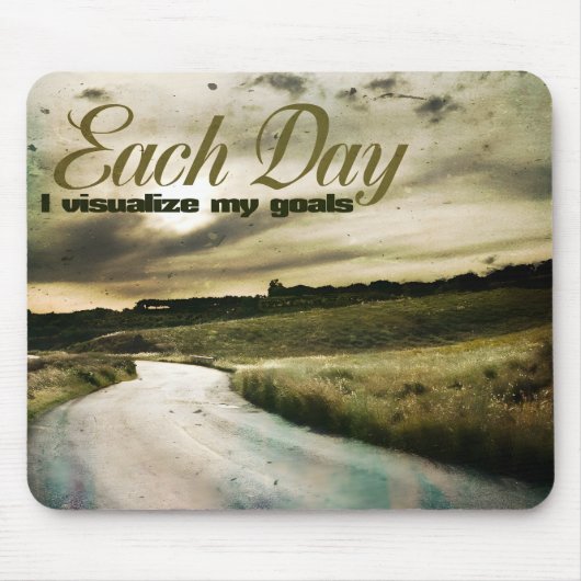 Tapis De Souris "Je visualise mes objectifs" Motivation Affirmatio (Devant)