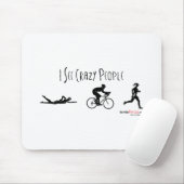Tapis De Souris Je vois les personnes folles (Avec souris)
