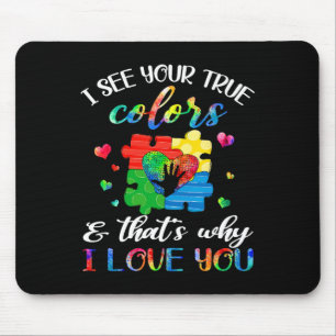 Tapis De Souris Je vois vos vraies couleurs Puzzle World Mois de l