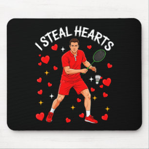 Tapis De Souris Je vole des cœurs mignons à la Saint-Valentin en j