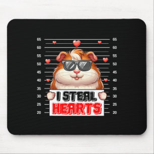 Tapis De Souris Je vole des coeurs mignons Valentine Guinée Cochon