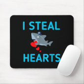 Tapis De Souris Je vole des coeurs Saint-Valentin Requin (Avec souris)