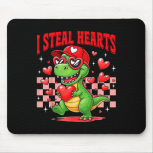 Tapis De Souris Je vole des cœurs T-rex Dino Par Garçon Saint-Vale