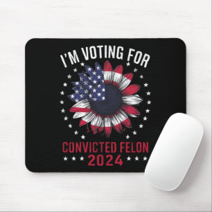 Tapis De Souris Je Vote Pour Le Féon Condamné Pro Trump 2024