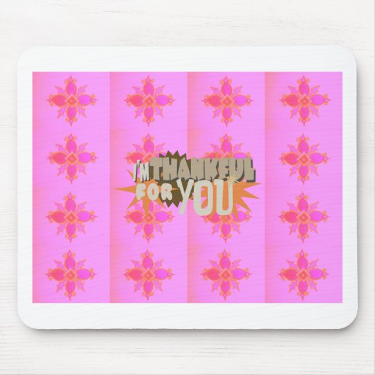 Tapis De Souris Je vous remercie : Une expression sincère (Devant)
