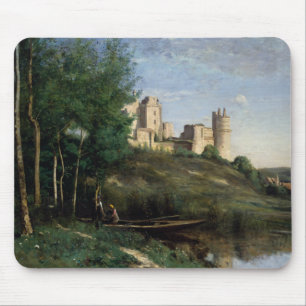 Tapis De Souris Jean-Baptiste-Camille Corot - ruines du château