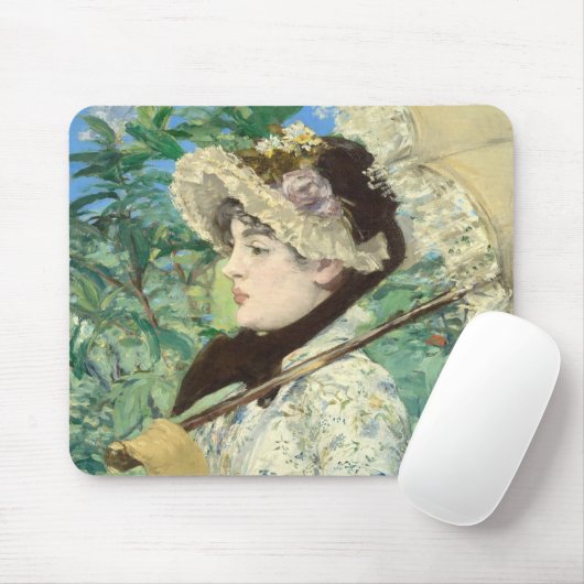 Tapis De Souris Jeanne (printemps) Edouard Manet (Avec souris)