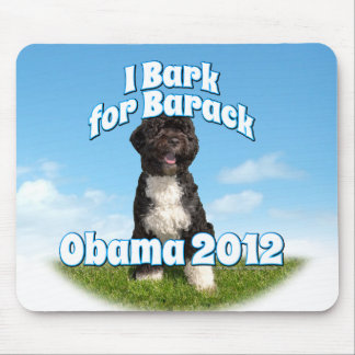 Tapis De Souris J'écorce pour Barack, BO le premier chien Obama
