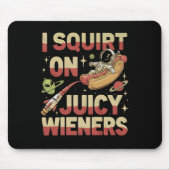 Tapis De Souris J'Écris Sur Jicy Wieners Mème Humour Sarcastique A (Devant)
