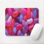 Tapis De Souris Jelly Bean rose et bleu (Avec souris)