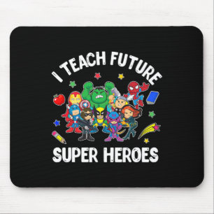 Tapis De Souris J'Enseigne Futur Super Héros Tee Cadeau Enseigneme