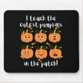 Tapis De Souris J'enseigne les citrouilles les plus mignons dans l (Devant)
