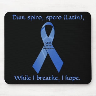 Tapis De Souris J'espère que Colon Cancer Sensibilisation Mousepad
