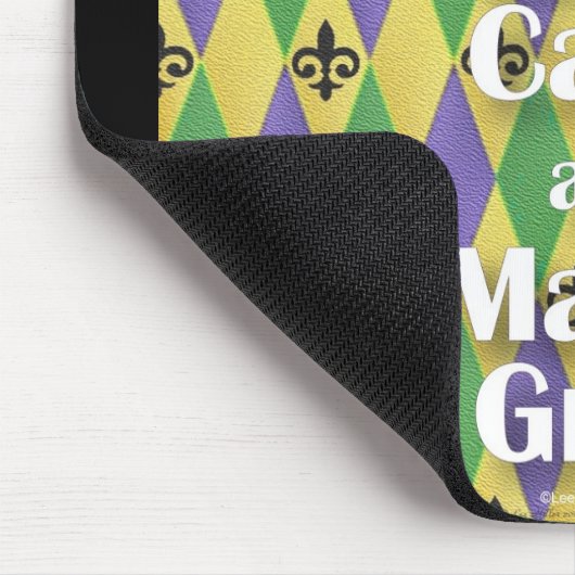 Tapis De Souris Jester Mask Keep Calm and Mardi Gras (Coin)