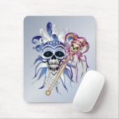 Tapis De Souris Jester Skull (Avec souris)