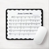 TAPIS DE SOURIS JÉSUS AIME ME-MOUSEPAD (Avec souris)
