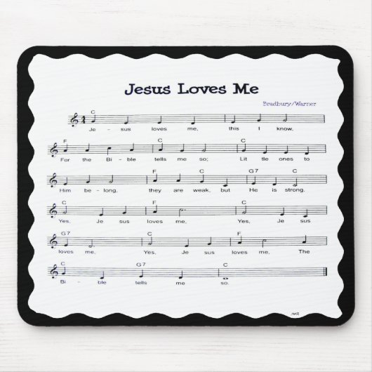 TAPIS DE SOURIS JÉSUS AIME ME-MOUSEPAD (Devant)