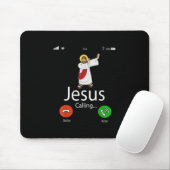 Tapis De Souris Jésus amour | Jésus Appelant...Jésus Téléphone Chr (Avec souris)