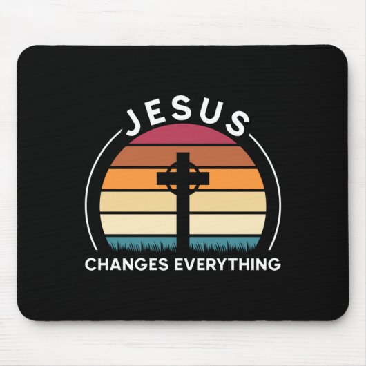 Tapis De Souris Jésus change tout performance de Jésus (Devant)