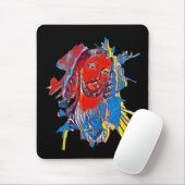 Tapis De Souris Jésus Christ Face coeur sacré art Abstrait (Avec souris)
