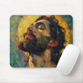 Tapis De Souris Jésus Christ néo-impressionnisme (Avec souris)