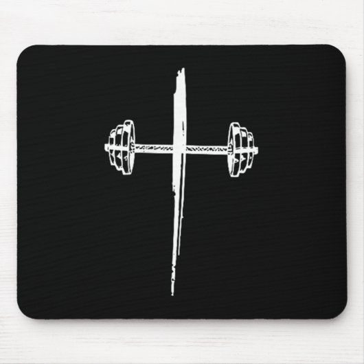 Tapis De Souris Jesus Coffee Gym Repeat, Gym Coffee Jesus - Front (Devant)