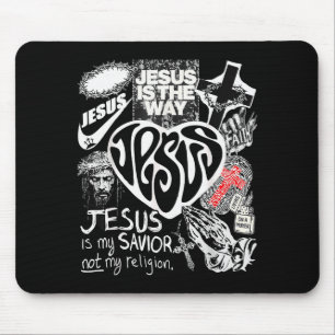 Tapis De Souris Jésus est le chemin verset biblique chrétien Dieu 