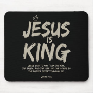 Tapis De Souris Jésus est le roi Jean 14_6 Costume Jésus chrétien