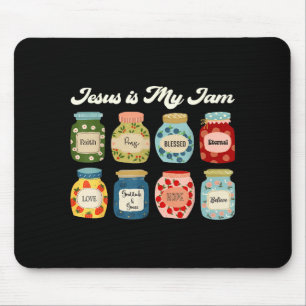 Tapis De Souris Jésus est ma jambe de foi chrétienne religieuse