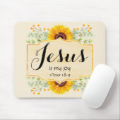 Tapis De Souris Jésus est ma Joie (Avec souris)