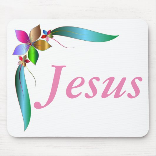 TAPIS DE SOURIS JÉSUS FLOWER RIBBON (Devant)