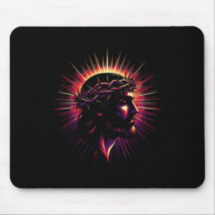 Tapis De Souris Jésus foi Croix chrétienne Bible religieuse Verse