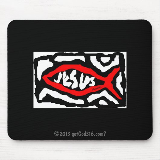 Tapis De Souris Jésus gotGod316.com ? (Devant)