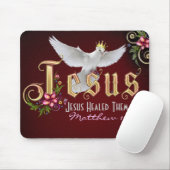 Tapis De Souris Jésus guérit #2 Mousepad (Avec souris)