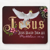Tapis De Souris Jésus guérit #2 Mousepad (Devant)