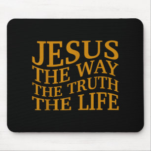 Tapis De Souris Jésus La Vie-Vérité-Voie Christian Toddler Dieu Br