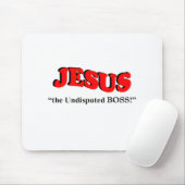 Tapis De Souris JÉSUS le patron incontesté (Avec souris)