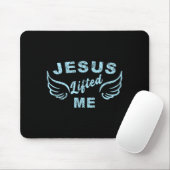 Tapis De Souris Jesus Lifted Me - Christian Faith Based Edgy (Avec souris)