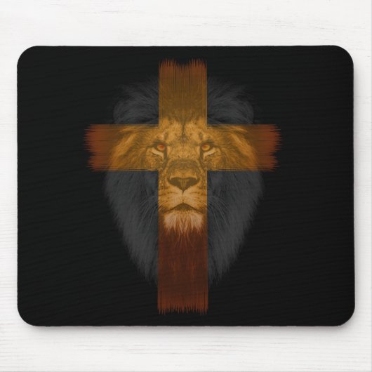 Tapis De Souris Jésus Lion de Juda Mousepad (Devant)