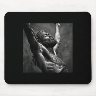 Tapis De Souris Jésus Noir, Christianisme, Église, Christ, Jésus